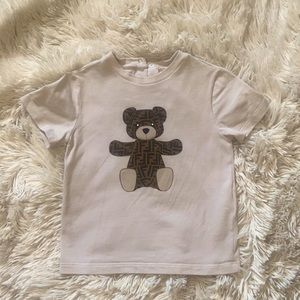 Fendi
Kid's Monogram Bear T-Shirt, Size 24M